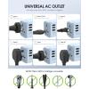 imageEPICKA 35W Universal Travel Adapter with 2 AC Outlet European Travel Plug Adapter with PD Fast Charging 6Port 2 AC2 USBC3 USBA International Power Adapter  Travel Essentials TA205 WhiteBlue