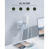 imageEPICKA 35W Universal Travel Adapter with 2 AC Outlet European Travel Plug Adapter with PD Fast Charging 6Port 2 AC2 USBC3 USBA International Power Adapter  Travel Essentials TA205 WhiteBlue