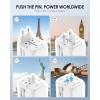 imageEPICKA 35W Universal Travel Adapter with 2 AC Outlet European Travel Plug Adapter with PD Fast Charging 6Port 2 AC2 USBC3 USBA International Power Adapter  Travel Essentials TA205 WhiteWhite