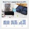 imageEPICKA 5 Set UltraLightweight Compression Packing Cubes  Water Resistant Durable Travel Organizers Bags Expandable Travel Accessories for Carry on Luggage Suitcase BackpackNavy