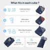 imageEPICKA 5 Set UltraLightweight Compression Packing Cubes  Water Resistant Durable Travel Organizers Bags Expandable Travel Accessories for Carry on Luggage Suitcase BackpackNavy