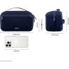 imageEPICKA Electronics Organizer Travel Case  Cable Organizer Bag for Travel Accessories Tech Pouch for Cords Charger Adapter Cables Power Bank Waterproof Storage Bag with Luggage Strap BlackNavy