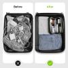 imageEPICKA Electronics Organizer Travel Case  Cable Organizer Bag for Travel Accessories Tech Pouch for Cords Charger Adapter Cables Power Bank Waterproof Storage Bag with Luggage Strap BlackBlack