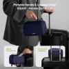 imageEPICKA Electronics Organizer Travel Case  Cable Organizer Bag for Travel Accessories Tech Pouch for Cords Charger Adapter Cables Power Bank Waterproof Storage Bag with Luggage Strap BlackNavy