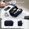 imageEPICKA Electronics Organizer Travel Case  Cable Organizer Bag for Travel Accessories Tech Pouch for Cords Charger Adapter Cables Power Bank Waterproof Storage Bag with Luggage Strap BlackNavy