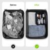 imageEPICKA Electronics Organizer Travel Case  Cable Organizer Bag for Travel Accessories Tech Pouch for Cords Charger Adapter Cables Power Bank Waterproof Storage Bag with Luggage Strap BlackNavy