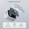 imageEPICKA Hybrid European Travel Plug Adapter Foldable ampamp Detachable Type C EU VisaPlug 8IN1 International Power Adapter with 4 USB Ports 2 USBC PD 20W  Travel Essentials for US to Europe WhiteWhite