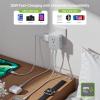 imageEPICKA Hybrid Wall Charger 8 Outlet Multi Plug Dorm Room Essentials Wall Outlet Extender with 4 USB Ports2USB C PD 20W No Surge Protecter Fast Charging Folderable Expander for Cruise Travel WhiteWhite