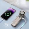 imageEPICKA Portable Handheld Fan with Ice Cooler  25H Runtime Rechargeable 6800mAh Personal Turbo Fan with Power Bank Fast Charging 0100 Speed Gifts for Women Summer Travel Essentials BlackTitanium