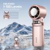 imageEPICKA Portable Handheld Fan with Ice Cooler  25H Runtime Rechargeable 6800mAh Personal Turbo Fan with Power Bank Fast Charging 0100 Speed Gifts for Women Summer Travel Essentials BlackRose Gold