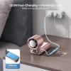 imageEPICKA Portable Handheld Fan with Ice Cooler  25H Runtime Rechargeable 6800mAh Personal Turbo Fan with Power Bank Fast Charging 0100 Speed Gifts for Women Summer Travel Essentials BlackRose Gold
