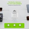 imageEPICKA Pulse 45W European Travel Plug Adapter Universal Power Adapter with PD Fast Charging 5Port 1 AC2 USBA2 USBC International Charger Adapter for Europe Japan  Travel Essentials BlackWhite