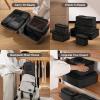 imageEPICKA TripCozy Compression Packing Cubes  4 Set Durable Travel Organizer Bags with Mesh Top Expandable Travel Accessories for Carry on Luggage Suitcase Backpack BeigeDark Grey