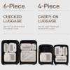 imageEPICKA TripCozy Compression Packing Cubes  4 Set Durable Travel Organizer Bags with Mesh Top Expandable Travel Accessories for Carry on Luggage Suitcase Backpack BeigeBeige