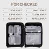 imageEPICKA TripCozy Compression Packing Cubes  4 Set Durable Travel Organizer Bags with Mesh Top Expandable Travel Accessories for Carry on Luggage Suitcase Backpack BeigeGrey