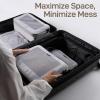 imageEPICKA TripCozy Compression Packing Cubes  4 Set Durable Travel Organizer Bags with Mesh Top Expandable Travel Accessories for Carry on Luggage Suitcase Backpack BeigeGrey