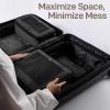 imageEPICKA TripCozy Compression Packing Cubes  4 Set Durable Travel Organizer Bags with Mesh Top Expandable Travel Accessories for Carry on Luggage Suitcase Backpack BeigeDark Grey