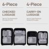 imageEPICKA TripCozy Compression Packing Cubes  4 Set Durable Travel Organizer Bags with Mesh Top Expandable Travel Accessories for Carry on Luggage Suitcase Backpack BeigeGrey