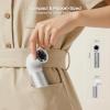 imageEPICKA TripCozy Portable Handheld Mini Fan up to 21 Hours Rechargeable Personal Fan with 5000mAh Power Bank 19000 RPM Turbo 6 Speeds Aluminum Body for Summer Travel Essentials Camping WhiteWhite