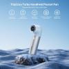 imageEPICKA TripCozy Portable Handheld Mini Fan up to 21 Hours Rechargeable Personal Fan with 5000mAh Power Bank 19000 RPM Turbo 6 Speeds Aluminum Body for Summer Travel Essentials Camping WhiteBlue