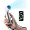 imageEPICKA TripCozy Portable Handheld Mini Fan up to 21 Hours Rechargeable Personal Fan with 5000mAh Power Bank 19000 RPM Turbo 6 Speeds Aluminum Body for Summer Travel Essentials Camping WhiteWhite