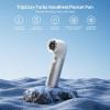 imageEPICKA TripCozy Portable Handheld Mini Fan up to 21 Hours Rechargeable Personal Fan with 5000mAh Power Bank 19000 RPM Turbo 6 Speeds Aluminum Body for Summer Travel Essentials Camping WhiteWhite