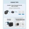 imageEPICKA Universal Travel Adapter International Plug Adapter Wall Charger with 20W USBC PD ampamp USBA QC AllinOne Pocket Size Adapter for USA EU UK AUS Pocket 111 Black
