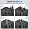 imageEPICKA Universal Travel Adapter International Power Adapter with 2 USBA ampamp 3 USBC Ports Wall Charger  Worldwide Travel Essentials European Travel Plug Adapter for UKUSAU TA105C Black5USB3 USBC30W Black