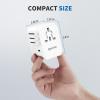 imageEPICKA Universal Travel Adapter International Power Adapter with 2 USBA ampamp 3 USBC Ports Wall Charger  Worldwide Travel Essentials European Travel Plug Adapter for UKUSAU TA105C Black5USB3 USBC30W White
