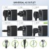 imageEPICKA Universal Travel Adapter International Power Adapter with 2 USBA ampamp 3 USBC Ports Wall Charger  Worldwide Travel Essentials European Travel Plug Adapter for UKUSAU TA105C Black5USB3 USBC45W Black