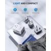 imageEuropean Travel Plug Adapter Set International Power Adapter with 2 US Outlets 3 USBA ampamp 2 USBC Ports Detachable Type C EF G Plug Adapter for US to UK Italy Spain France Germany Portugal