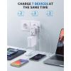 imageEuropean Travel Plug Adapter US to Europe Plug Adapter with 2 US Outlets 3 USBA ampamp 2 USBC Ports Detachable Type C Outlet Adapter Charger for Most of Europe Italy Spain Iceland Portugal X232CType CMost of Europe Except UK or Ireland