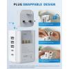 imageEuropean Travel Plug Adapter US to Europe Plug Adapter with 2 US Outlets 3 USBA ampamp 2 USBC Ports Detachable Type C Outlet Adapter Charger for Most of Europe Italy Spain Iceland Portugal X232CType GUK