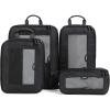 imageEPICKA TripCozy Compression Packing Cubes  4 Set Durable Travel Organizer Bags with Mesh Top Expandable Travel Accessories for Carry on Luggage Suitcase Backpack BeigeDark Grey