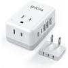 imageEPICKA US to Japan Plug Adapter Type A Plug Adapter with 2 AC Outlets 3 USBA ampamp 2 USBC Ports Swappable Japan Travel Outlet Adapter for USA to Philippines China Canada Mexico X232A
