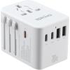 imageEPICKA Universal Travel Adapter GaN International Plug Adapter with 3 USBC 70W PD Fast Charging ampamp 2 USBA Adaptor Allinone Wall Charger for USA EU UK AUS TA105 Pro BlackWhite