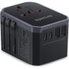 imageEPICKA Universal Travel Adapter International Power Adapter with 2 USBA ampamp 3 USBC Ports Wall Charger  Worldwide Travel Essentials European Travel Plug Adapter for UKUSAU TA105C Black5USB3 USBC30W Black