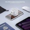 imageEPICKA Hybrid Mini European Travel Plug Adapter 30W PD Fast Charging 5in1 Foldable International Power Adapter with 2 AC ampamp 3 USB Ports with Type C VisaPlug Travel Essentials for US to EuropeType Gfor England
