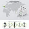 imageEPICKA Hybrid Mini European Travel Plug Adapter 30W PD Fast Charging 5in1 Foldable International Power Adapter with 2 AC ampamp 3 USB Ports with Type C VisaPlug Travel Essentials for US to EuropeType Gfor England