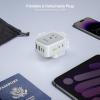 imageEPICKA Hybrid Travel Plug Adapter Foldable ampamp Detachable Type G UK VisaPlug 8in1 International Power Adapter with 4 USB Ports 2 USBC PD 20W Travel Essentials for US to EnglandType Gfor England