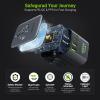 imageEpicka Pulse Duo 45W International Power Adapter Universal Travel Adapter with 6Port 2 AC2 USBA2 USBC European Travel Plug Adapter with PD ampamp QC 30 Fast Charging Travel Essentials BlackBlack