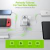 imageEpicka Pulse Duo 45W International Power Adapter Universal Travel Adapter with 6Port 2 AC2 USBA2 USBC European Travel Plug Adapter with PD ampamp QC 30 Fast Charging Travel Essentials WhiteWhite