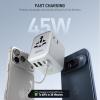 imageEpicka Pulse Duo 45W International Power Adapter Universal Travel Adapter with 6Port 2 AC2 USBA2 USBC European Travel Plug Adapter with PD ampamp QC 30 Fast Charging Travel Essentials WhiteWhite