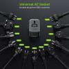 imageEpicka Pulse Duo 65W International Power Adapter Universal Travel Adapter with 6Port 2 AC2 USBA2 USBC European Travel Plug Adapter with PD ampamp QC 30 Fast Charging Travel Essentials BlackBlack