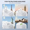 image:imageEPICKA 45W Universal Travel Adapter PDampQC 1AC4USBC1USBA  Travel Plug Adapter for EUUSUKAUS Fast Charging for MultiDevice Not A Voltage Converter TA105S45W5USB3 USBC White