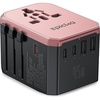 image:imageEPICKA 45W Universal Travel Adapter PDampQC 1AC4USBC1USBA  Travel Plug Adapter for EUUSUKAUS Fast Charging for MultiDevice Not A Voltage Converter TA105S45W5USB3 USBC Rose Gold