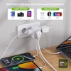 image:imageEPICKA Thailand Travel Plug Adapter Foldable amp Detachable Type O Thailand VisaPlug 8in1 International Power Adapter with 4 USB Ports 2 USBC PD 20W Cruise Approved US to Thailand White2 Packs Type EFfor GeramanFrance