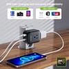 image:imageEPICKA Thailand Travel Plug Adapter Foldable amp Detachable Type O Thailand VisaPlug 8in1 International Power Adapter with 4 USB Ports 2 USBC PD 20W Cruise Approved US to Thailand WhiteType Cfor most EuropeBlack