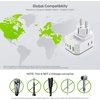 image:imageEPICKA Thailand Travel Plug Adapter Foldable amp Detachable Type O Thailand VisaPlug 8in1 International Power Adapter with 4 USB Ports 2 USBC PD 20W Cruise Approved US to Thailand WhiteType EFfor Germance  France