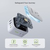 image:imageEPICKA Thailand Travel Plug Adapter Foldable amp Detachable Type O Thailand VisaPlug 8in1 International Power Adapter with 4 USB Ports 2 USBC PD 20W Cruise Approved US to Thailand WhiteType Ofor Thailand
